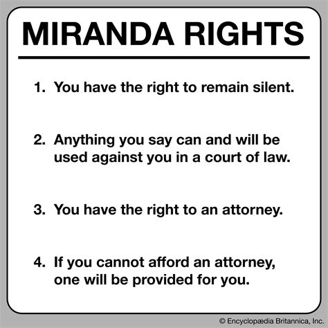 Anything you say can and will be used against you in a court of law. . Miranda rights for misdemeanor